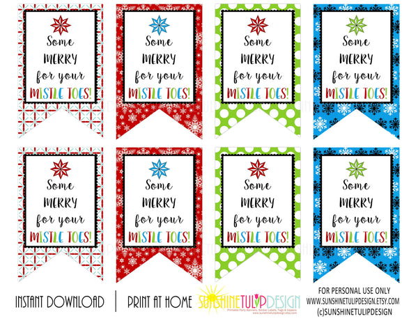 EDITABLE - For Your Mistletoes - Printable Christmas Gift Tag - Digita –  Chevelly Designs