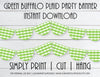 Printable Buffalo Plaid Green Party Banner, Buffalo Check Birthday Banner by SUNSHINETULIPDESIGN